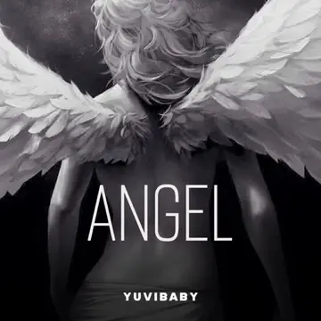 Angel single cover: a figure with white wings, seen from behind.